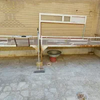 فروش تخت اهنی ۲لنگه مخصوص باغ و داخل خیاط خونه|تخت و سرویس خواب|داراب, |دیوار