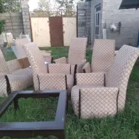 مبل به همراه جلو مبلی|مبلمان خانگی و میز عسلی|خمام, |دیوار