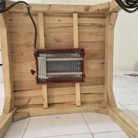 کرسی چهار نفره برقی همراه با پتو ارتشی