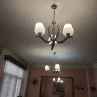 یک جفت لوستر سه شاخه سالم