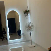 آینه قدی نوردار اتاق خواب سالن روشویی حمام بکلایت|آینه|کرج, برغان|دیوار