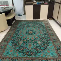 فرش ۶ متری فیروزه ای