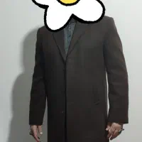 پالتو قهوه‌ای سایز 54 در حد نو