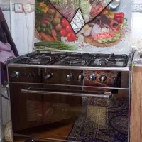 اجاق گاز تمام استیل فر دار