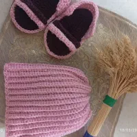 پاپوش و کلاه قلاب بافی