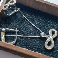 نیم ست نقره اصل|جواهرات|اردبیل, |دیوار