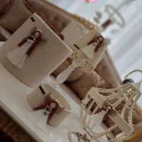 ست سیسمونی مکرومه بافی مدل فرشته