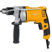 دریل نیم تنه فلز گیربکسی، چکشی