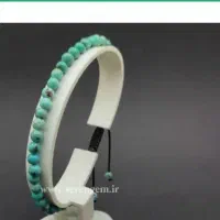 فیروزه اصل نیشابور (گردنبند دانه گرد فیروزه)