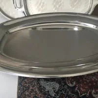 دو عدد دیس استیل بزرگ