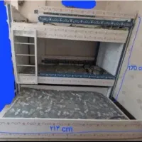 تخت دو نفره با تخت مهمان (تخت سه نفره)