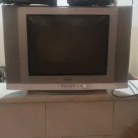 تلویزیون قدیمی کار کرده سالم با دیجیتال و دی وی دی