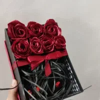 باکس هدیه با گل ربانی|گل مصنوعی|سبزوار, پاسداران|دیوار