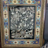 تابلو نقره خاتم کاری شده
