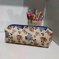 کیف و جا مدادی چرم طرح دار فانتزی|کیف، کفش، کمربند|مرودشت, تامین اجتماعی‎|دیوار