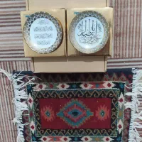 بشقابهای قدیمی قرآنی و نعلبکی|صنایع دستی و سایر لوازم تزئینی|گلمکان, |دیوار