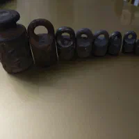 ست سنگ وزنه ترازو قدیمی یک کیلویی آنتیک کلکسیونی