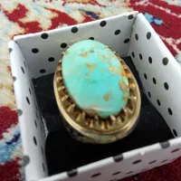 انگشتر فیروزه فوق کلکسیونی سنگین وزن