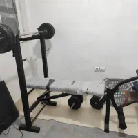 وسایل ورزشی بدنسازی میز پرس میله هالتر دمبل
