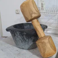 هاونگ سنگی بهمراه دسته هاون قدیمینوستالژی