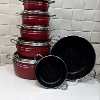 سرویس قابلمه ۱۴ پارچه گرانیتی(ظروف امیران)