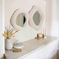 قاب آینه و ظرف پذیرایی مدرن|تابلو، نقاشی، عکس|بندرعباس, |دیوار