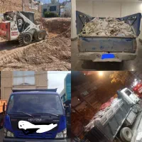 حمل نخاله با بادسان وکارگر اجاره بابکت