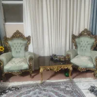 مبل سلطنتی ۹ نفره|مبلمان خانگی و میز عسلی|شیراز, باغ تخت|دیوار