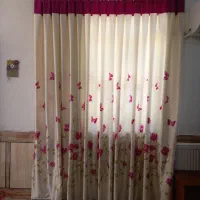 پرده ساتن، ۲عدد|پرده، رانر، رومیزی|آبدانان, |دیوار