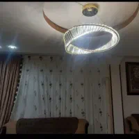 لوسترکریستال مدرن دوحلقه و تک حلقه نقره ای و طلایی|لوستر و چراغ آویز|تهران, جمالزاده|دیوار