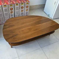 میز وسط مبل به همراه دو عدد عسلی تمام چوب شرکتی|مبلمان خانگی و میز عسلی|مشکین‌دشت, |دیوار