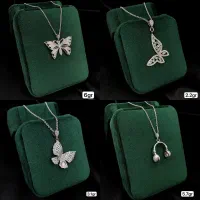 نیم ست نقره چشم نظر قلبی نقره بدون اجرت رضازاده۷۴۰|بدلیجات|تبریز, |دیوار