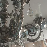 لوستر ۶شاخه تمام برنج