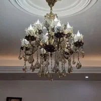 لوستر برنج ۶شاخه ۱۲ شعله