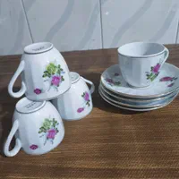 فنجان گل قرمز|ظروف سرو و پذیرایی|اصفهان, دستگرده|دیوار