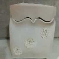 جای دستمال کاغذی و سطل اشغال جنس مخملی