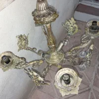 لوستر برنز (برنج)|لوستر و چراغ آویز|تبریز, |دیوار