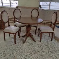 میز ناهار خوری ۴نفره سالم و نو|میز و صندلی غذاخوری|طاهرگوراب, |دیوار