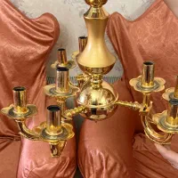 لوستر طلایی ۳ شاخه