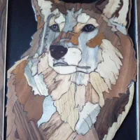 تابلو چوبی معرق