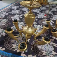 لوستر سه قلو هرکدوم6شاخه شیشه هرشاخه هم روشه|لوستر و چراغ آویز|نسیم‌شهر, |دیوار