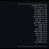 سرویس ۱۵۵ پارچه قاشق چنگال برند نیکولاس|ظروف سرو و پذیرایی|اقلید, |دیوار