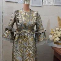 مانتو مجلسی پارچه ژاکارد اصل