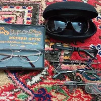پنج عدد چهارچوب عینک و یک عدد عینک آفتابی