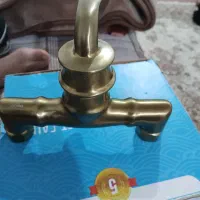 یک عدد شیر. توالت. نو. رنگ طلا مات