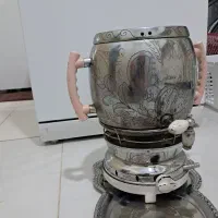 سماور گازی ۴لیتری همراه سینی،سالم