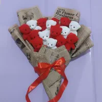 دسته گل عروسکی