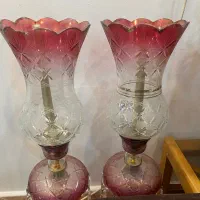 شمعدان های لاله صورتی