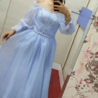 پیراهن مجلسی و عروسکی کار شده پرنسسی|لباس|گلستان (تهران), |دیوار