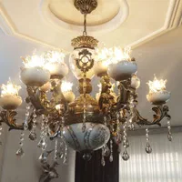 لوستر برنجی|لوستر و چراغ آویز|مشهد, شاهد (شهرک غرب)|دیوار